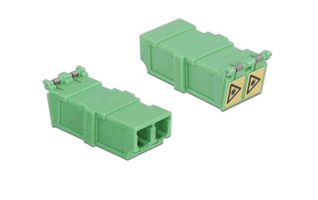 Delock Accouplement à fibre optique 4 pièces Singlemode LC – LC, OS2, Duplex