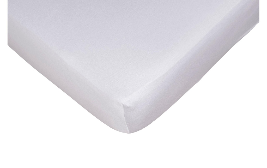 Night Fashion Drap-housse Jerry 90-100 x 200 cm, blanc