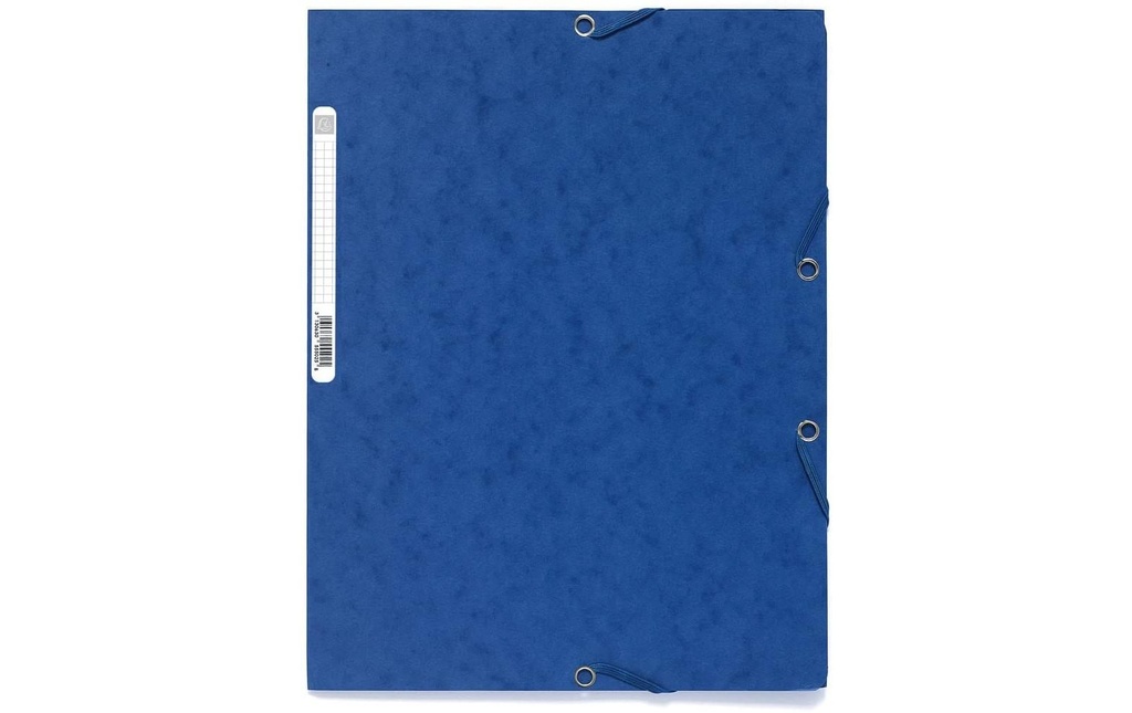 Exacompta Portfolio à ruban élastique A4 Bleu, 250 feuilles
