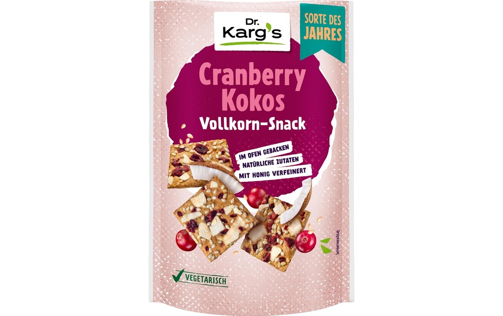 Dr. Karg's Snack complet cranberry coco 110 g