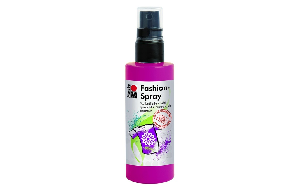 Marabu Peinture pour textile Fashion Spray 100 ml, Fuchsia