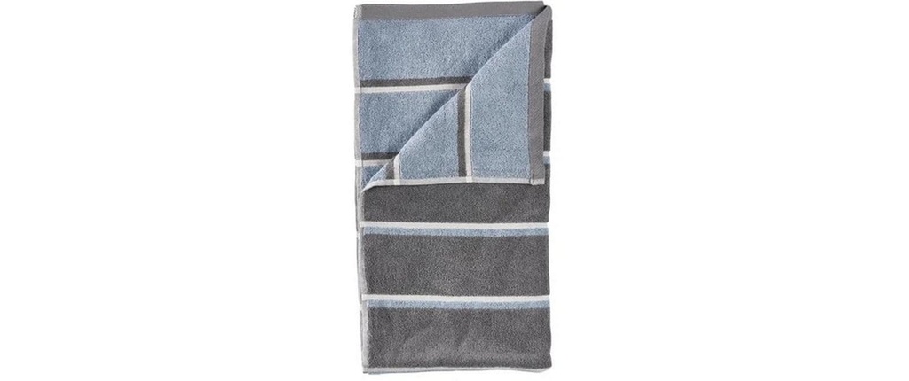 Zone Denmark Serviette 50 x 100 cm Gris/Bleu/Gris doux