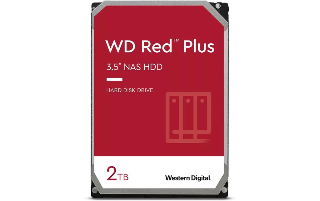 Western Digital Disque dur WD Red Plus 3.5 SATA 2 TB