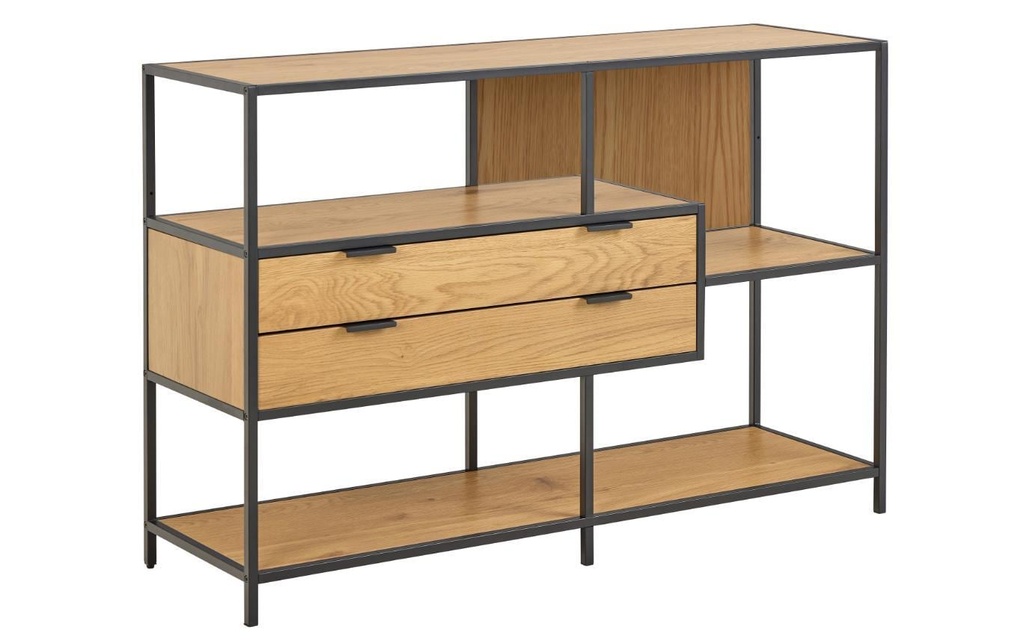 AC Design Étagère Seaford Brun, 114 x 35 x 78 cm