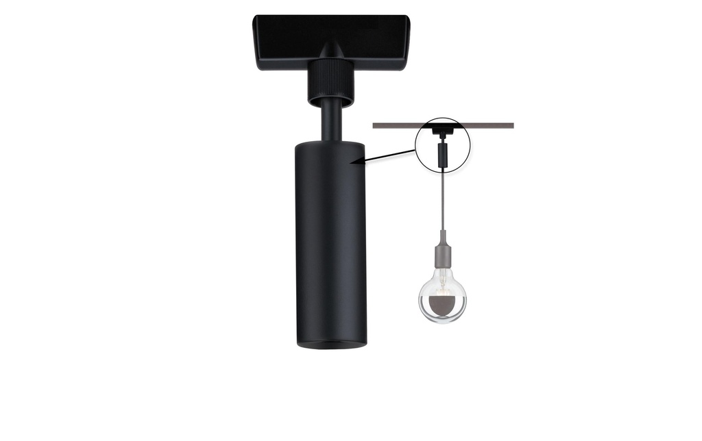 Paulmann Adaptateur universel URail pour suspension, Noir