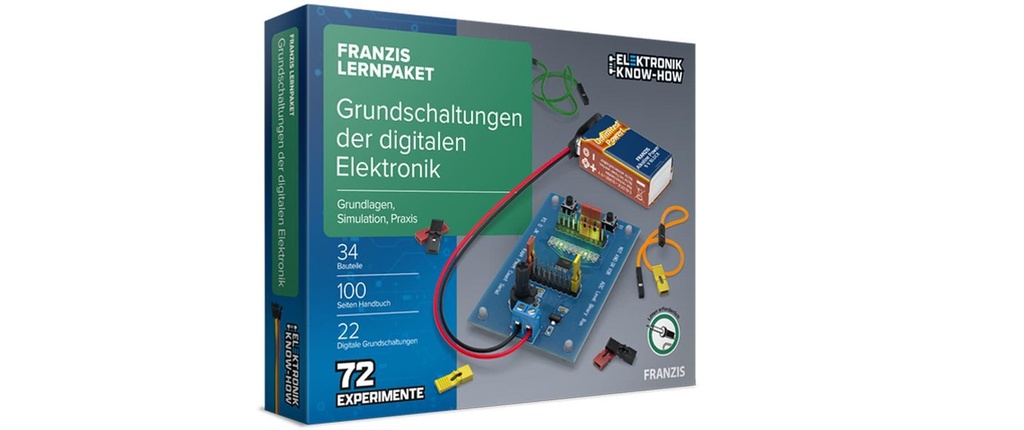 Franzis Kit d'apprentissage Circuits de base de l'électronique numérique, Allemand