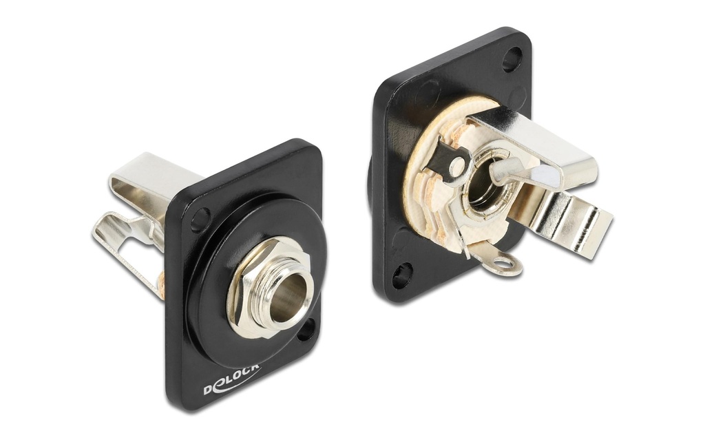 Delock D-Typ 6.35 mm 3 Pin femelle avec connecteur à souder