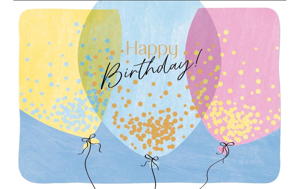ABC Carte de félicitations Joyeux anniversaire B6
