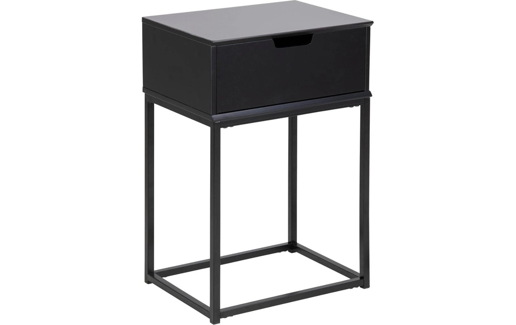 AC Design Table de nuit Mitra 40 x 30 x 61,5 cm, Noir