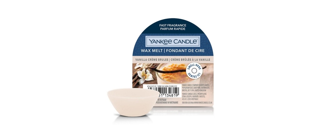 Yankee Candle Signature Plaquettes de cire parfumées Vanilla Crème Brûlée