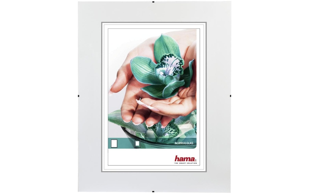 Hama Cadre photo Clip-Fix Gris/Transparent, 20 x 30 cm