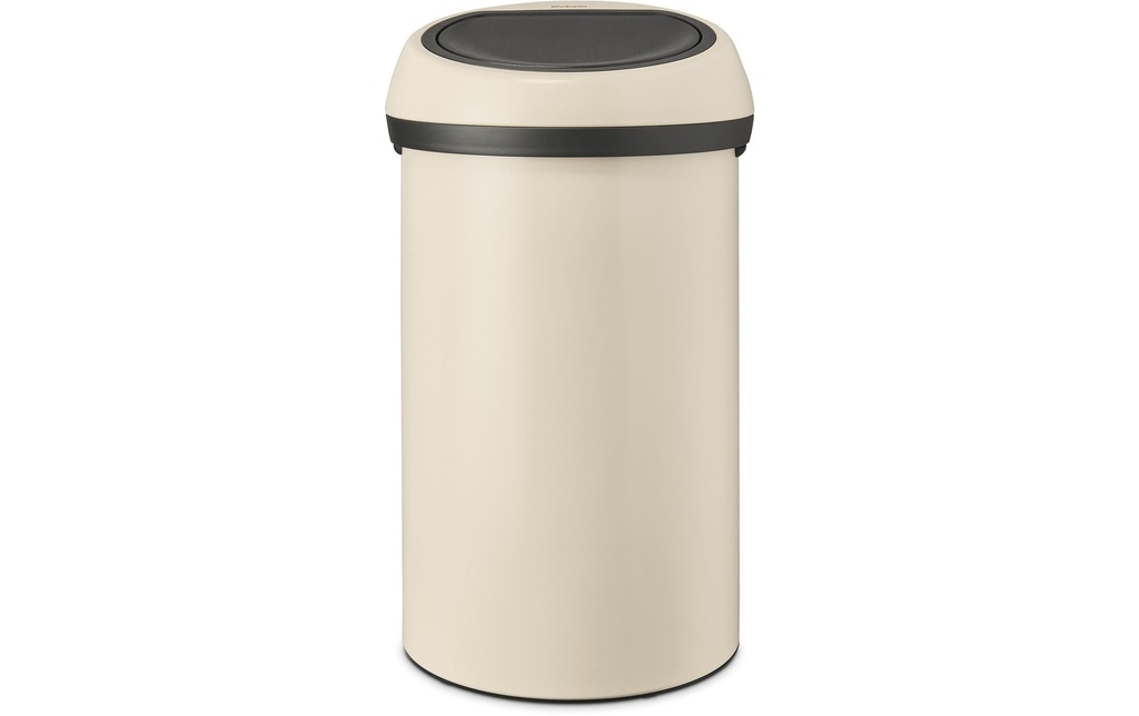 Brabantia Poubelle touch Touch Bin 60 l, Beige clair