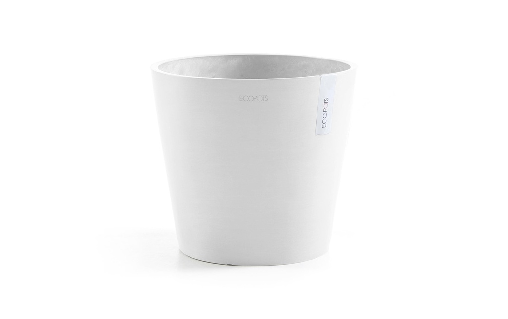 Ecopots Pot à fleur Amsterdam 30, Blanc