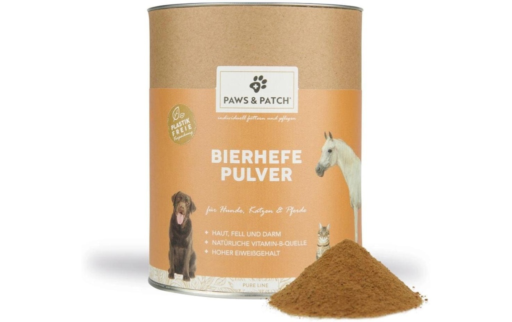 Paws & Patch Supplément alimentaire pour chiens Levure de bière en poudre 500 g