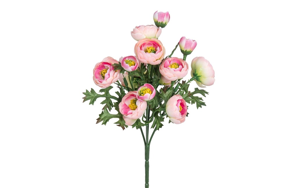 Botanic-Haus Fleur artificielle Bouquet de renoncules 28 cm