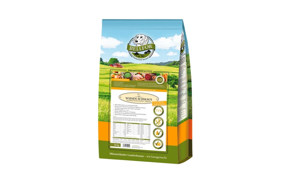 Bellfor Alimentation sèche Goûter des prés Poulet, 10 kg