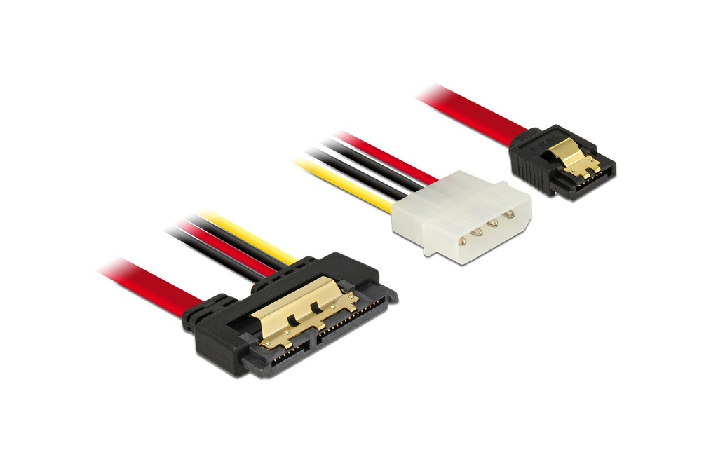 Delock Câble combiné SATA3 Molex électricité, 30 cm