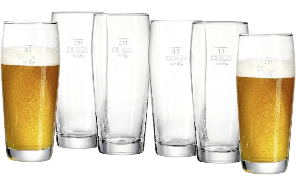 Ritzenhoff & Breker Verre à bière Willi 500 ml, 6 pièces