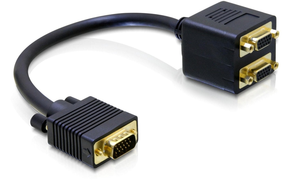 Delock Diviseur de signaux à 2 ports VGA - 2x VGA, passif