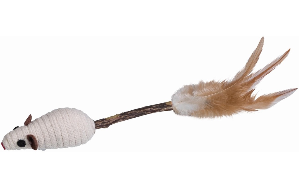 Nobby Plumeau pour chat Bâton Matatabi avec hochet, 14 cm