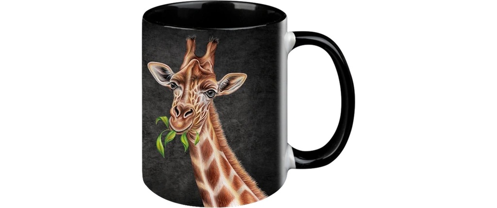 creanorm Tasse Girafe Black Edition 330 ml, 1 Pièce/s, Noir