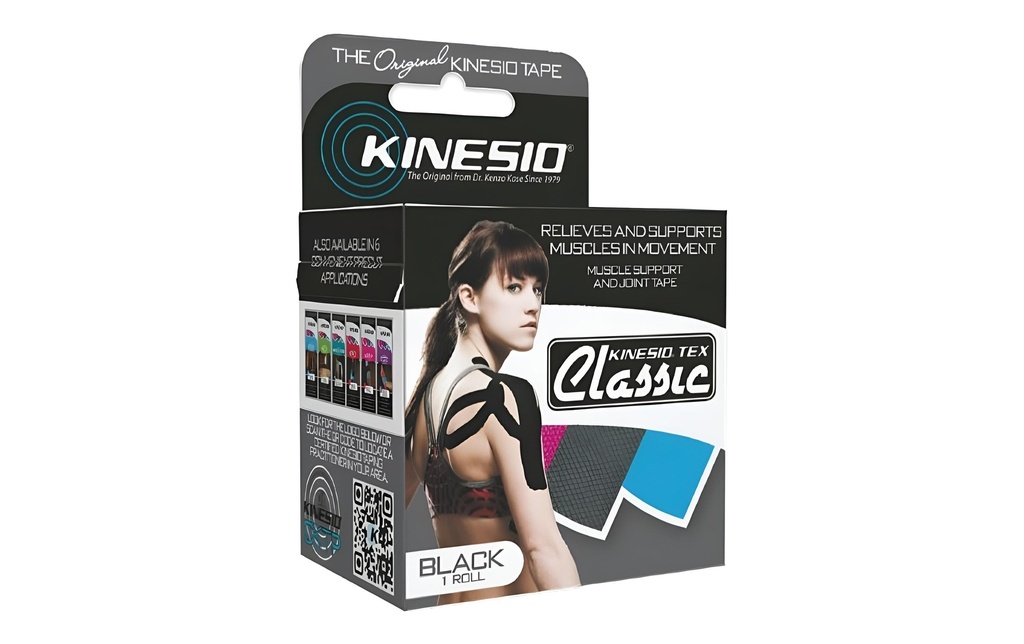 Kinesio Bande adhésive Tex Classic Noir