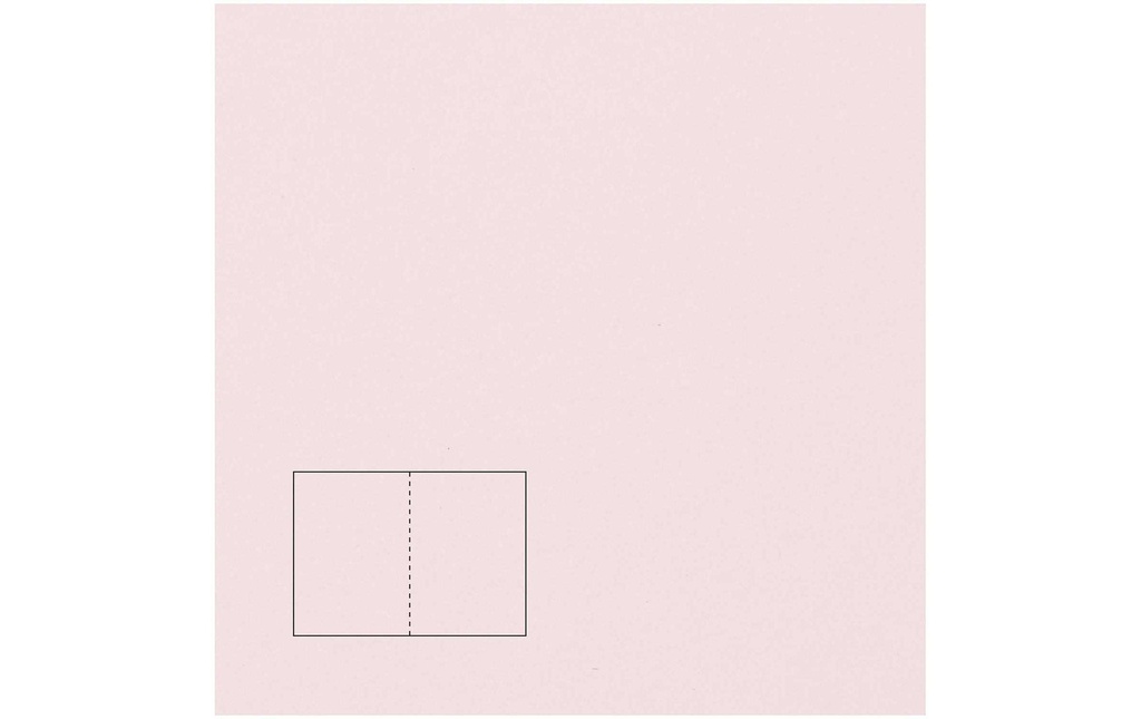 Rico Design Paper Poetry Essentials B6 Carte pliable Rose