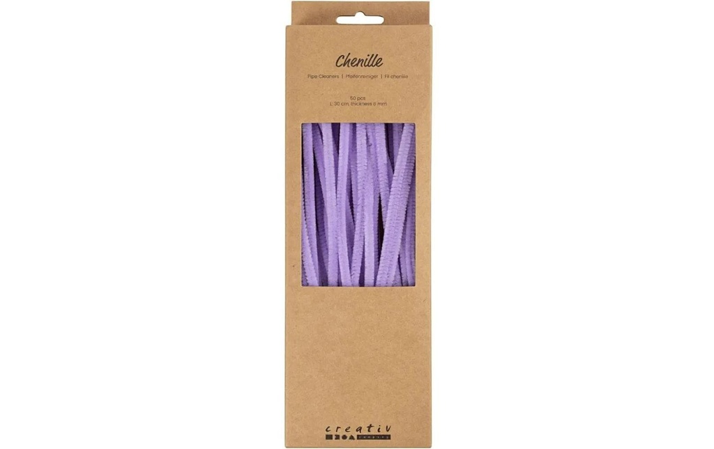 Creativ Company Fil-chenille 50 pièces, Purple