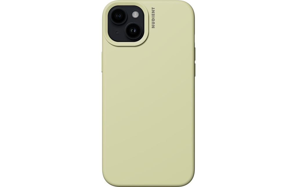 Nudient Coque arrière Base Case iPhone 15 Plus Pale Yellow