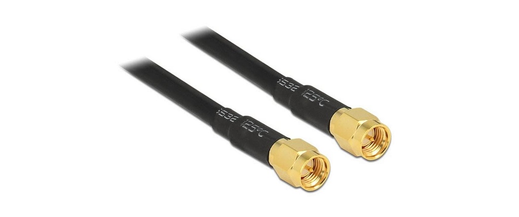 Delock Câbles d’antenne LMR195 SMA à SMA, 5 m