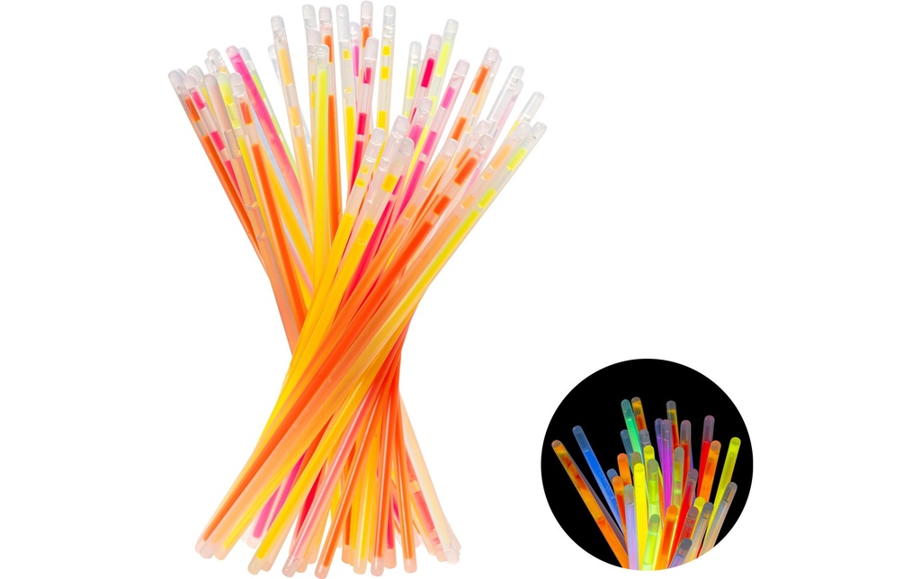 Partydeco Lampes à flamber + connecteurs coloré, 100 pcs