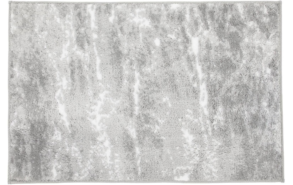 Kleine Wolke Tapis de bain Nevoa 60 x 90 cm, Gris/Blanc