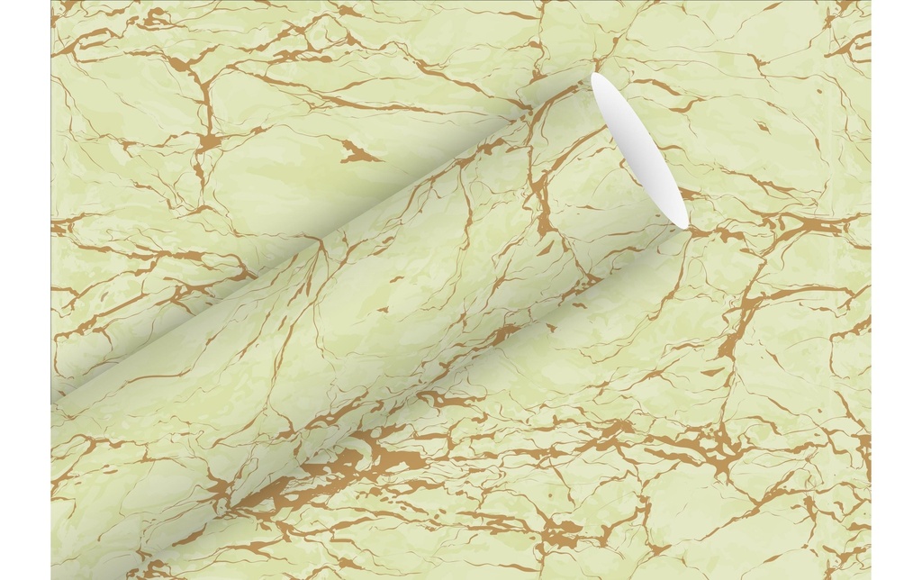 BRAUN + COMPANY Papier cadeau marbre vert