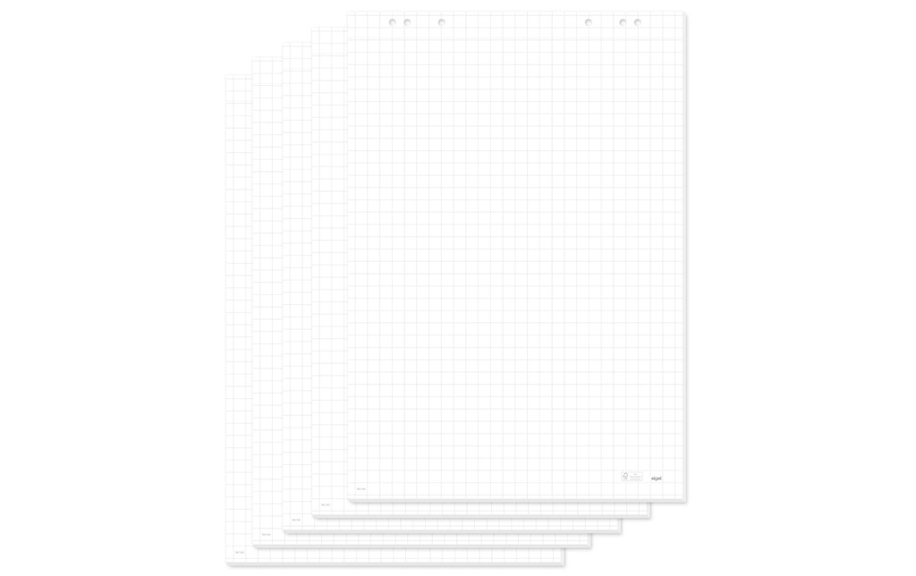 SIGEL Bloc Flipchart quadrillé 80gr (20 pces)