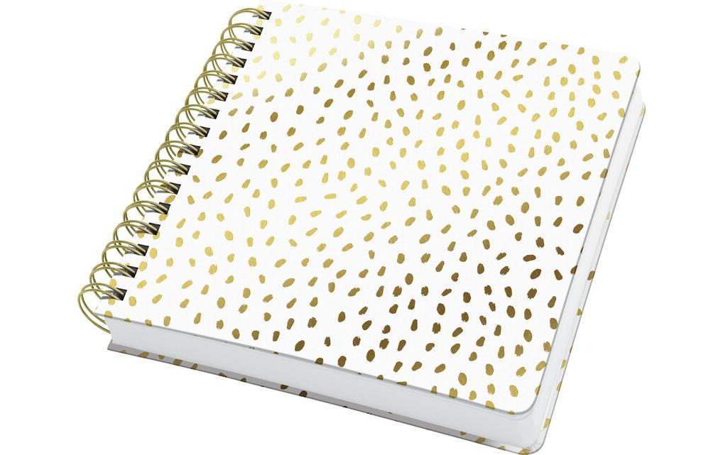 SIGEL Carnet à spirale Golden Rain (240 pces)