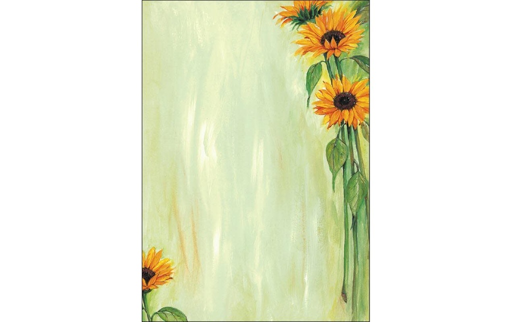 SIGEL Papier des.A4 Sunfl.déc.filig. (25 pces)