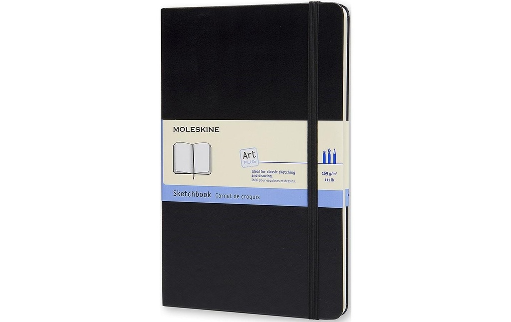 MOLESKINE Livre-croquis A5 blanco noir (104 pces)