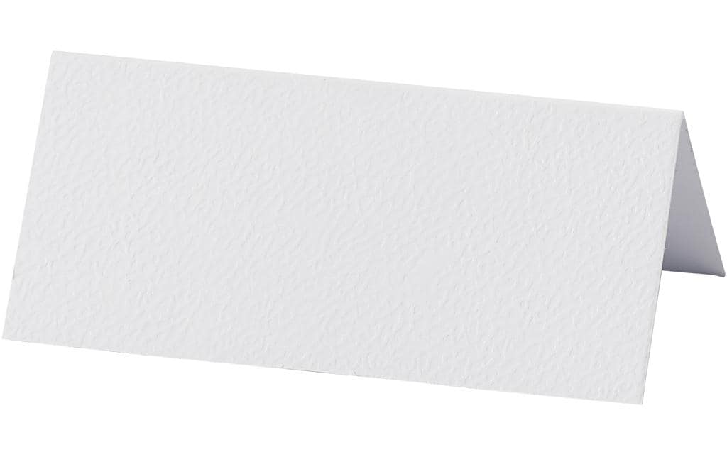 Creativ Company Marque-place de table 9 x 4 cm, 20 pièces, blanc