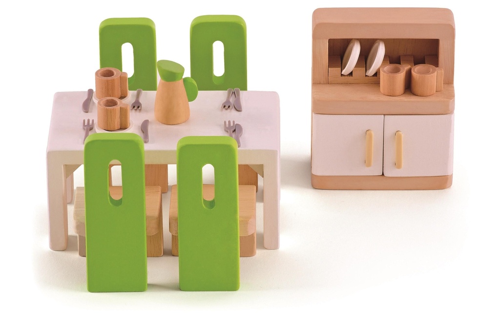 Hape Meuble de maison de poupée Salle à manger