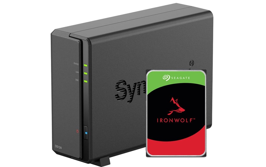 Synology NAS DiskStation DS124 1-bay Seagate Ironwolf 6 TB