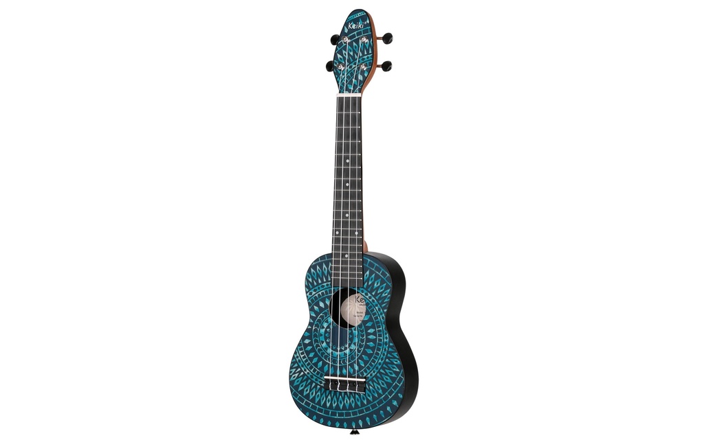 Ortega Guitars Ukulélé Keiki Package K2SS-BKC – Blue Kaleidoscop