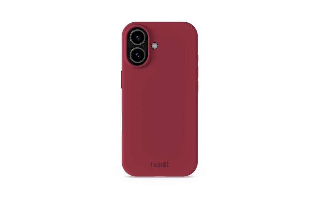 Holdit Coque arrière Silicone iPhone 17 Rouge