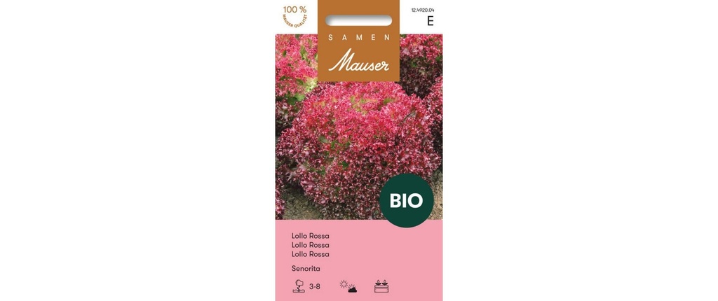 Samen Mauser Semence BIO Lollo Rossa Senorita