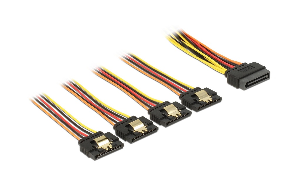 Delock Câble d’alimentation SATA - 4x SATA 15 cm