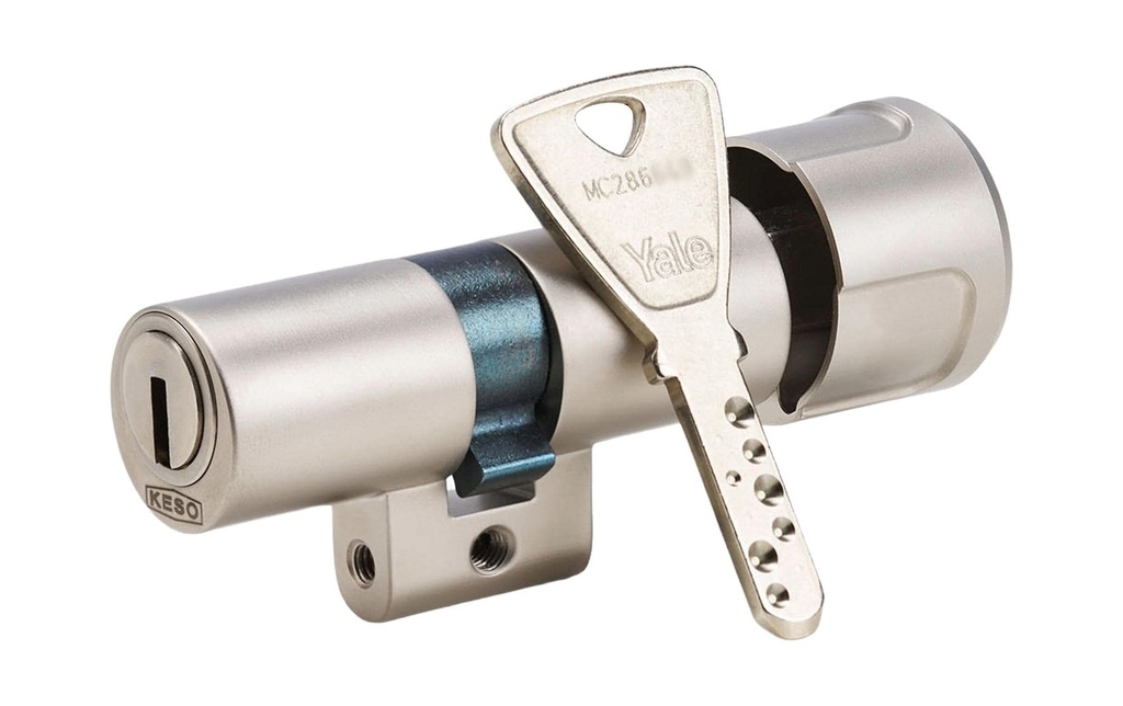 Yale Cylindre à bouton CH RZ asym, longueur 65 Profil rond de 22 mm