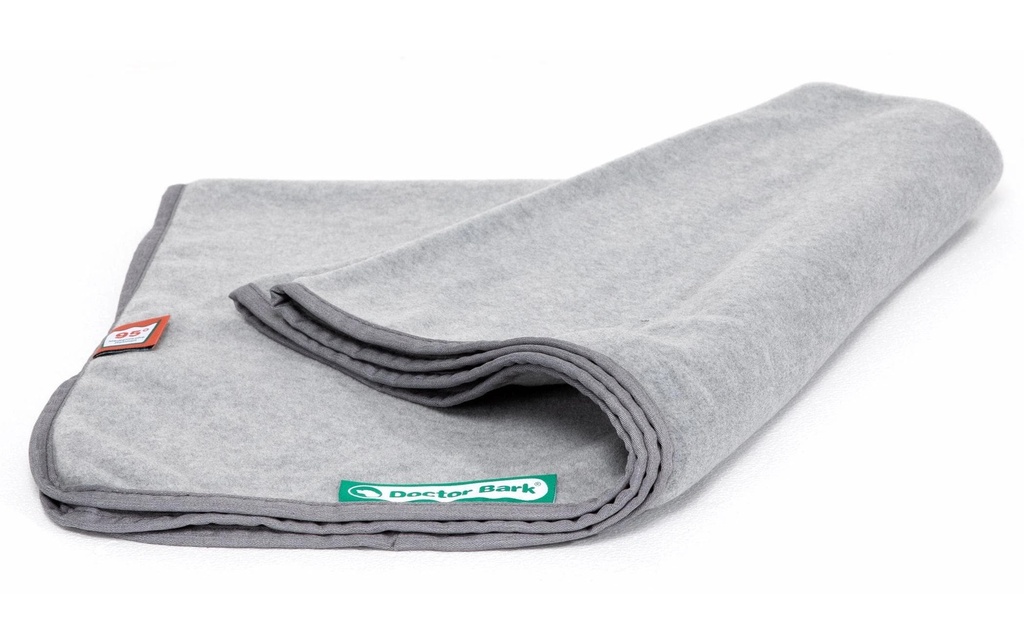 Doctor Bark Couverture pour chien Fleece L gris clair,120 x 90 cm