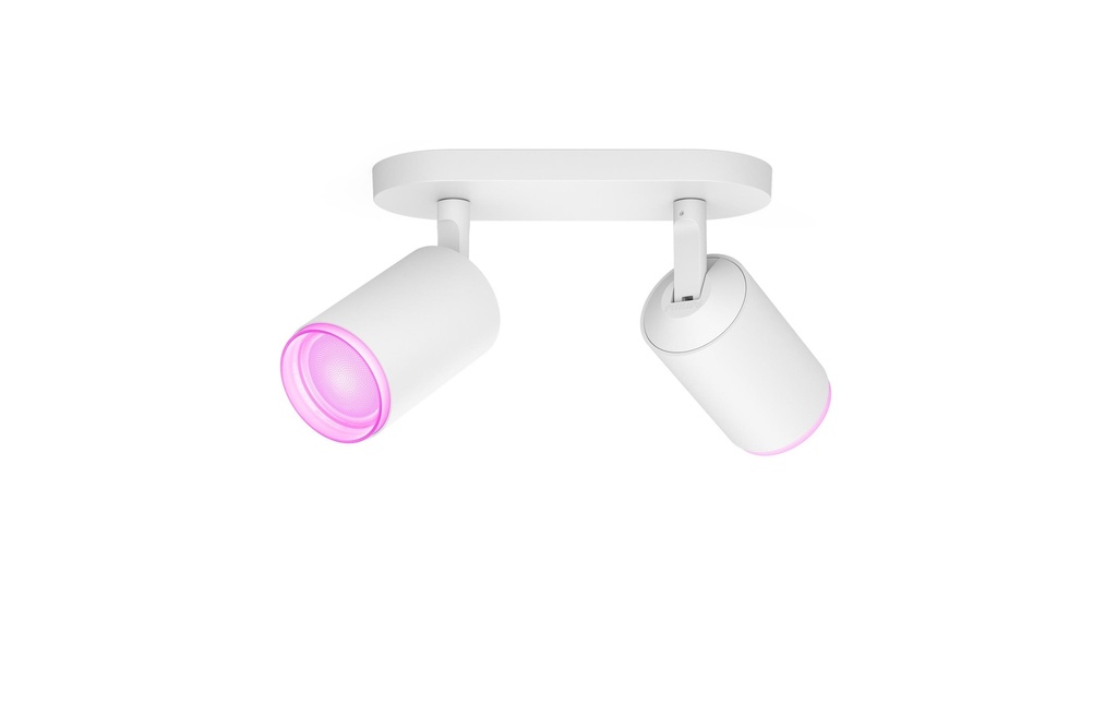 Philips Hue White & Color Ambiance Fugato Spot 2 pièces Blanc