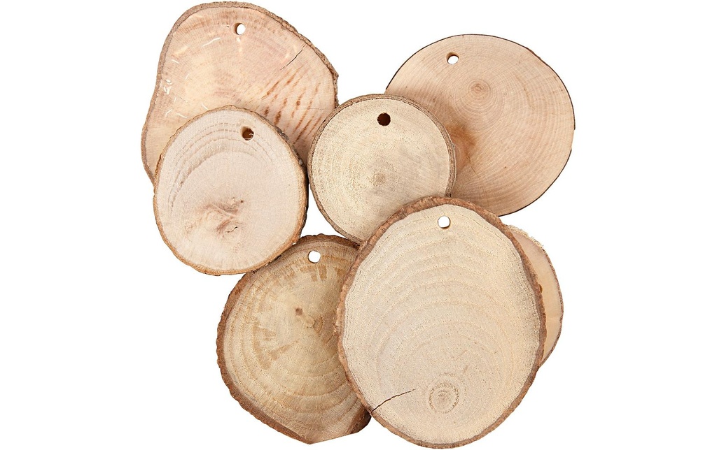 Creativ Company Article en bois 4 - 7 x 0.5 cm 25 pièces