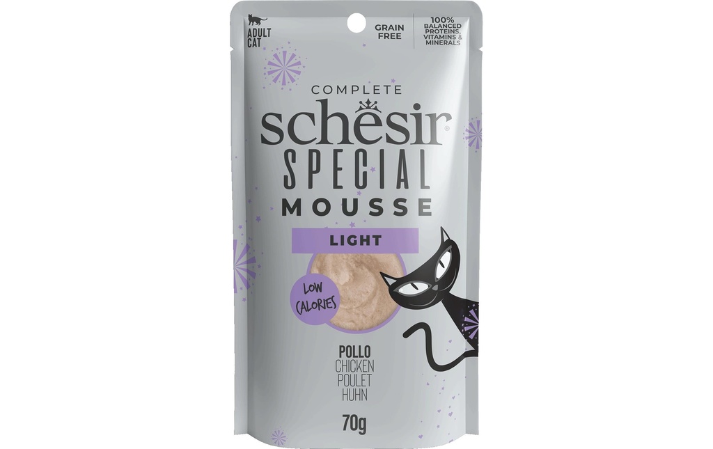 Schesir Alimentation humide Mousse spéciale légère, 70 g
