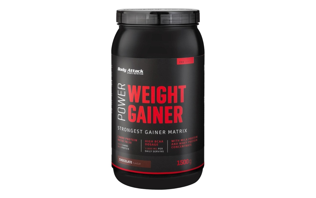 Body Attack Poudre Power Weight Gainer chocolat 1500 g